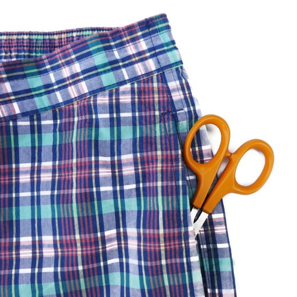 Brooks Brothers 346 Swim Trunks Shorts Plaid Mesh Liner Pockets Logo L 8inch - Picture 2 of 8